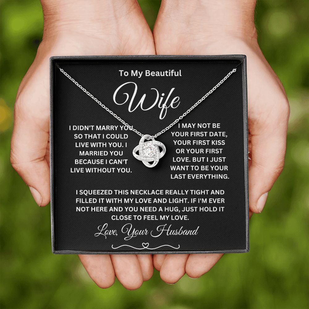 To My Wife - Married You l Love Knot Necklace