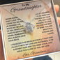 Granddaughter/Grandma - Cross l Love knot Necklace