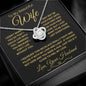 Wife - First Date l Love Knot Necklace