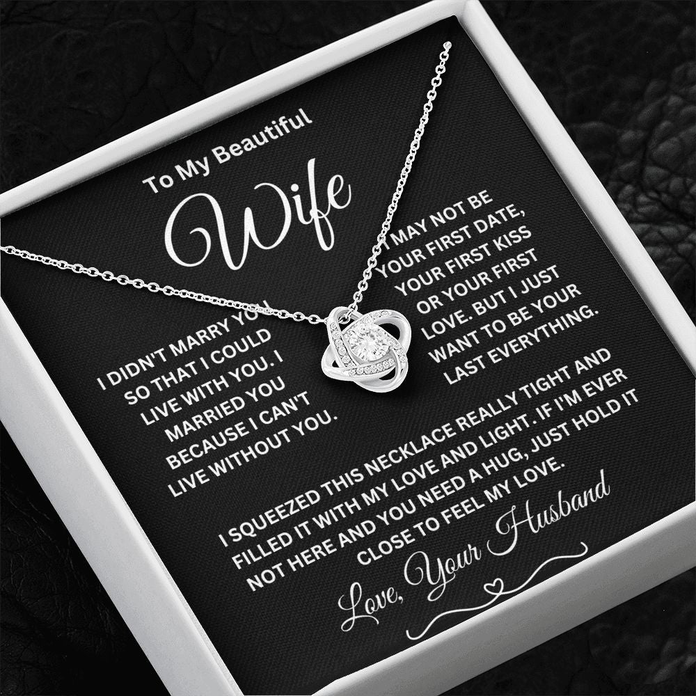 To My Wife - Married You l Love Knot Necklace