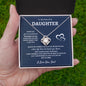 To My Daughter - Life l Love Knot Necklace l Dad