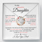 To My Daughter from Dad l Love Knot Necklace
