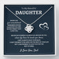 To My Daughter - Life l Love Knot Necklace l Dad