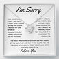 I'm Sorry - Forgive l Love Knot Necklace