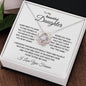 To My Beautiful Daughter l Love Knot Necklace