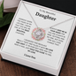 DAUGHTER WREATH l Love Knot Necklace