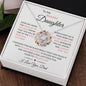 To My Daughter from Dad l Love Knot Necklace