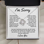 I'm Sorry - Forgive l Love Knot Necklace