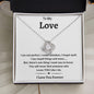 To My Love l Love Knot Necklace