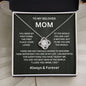 To My Mom - First Home l Love Knot Necklace