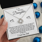 Daughter from Dad l Love Knot Necklace