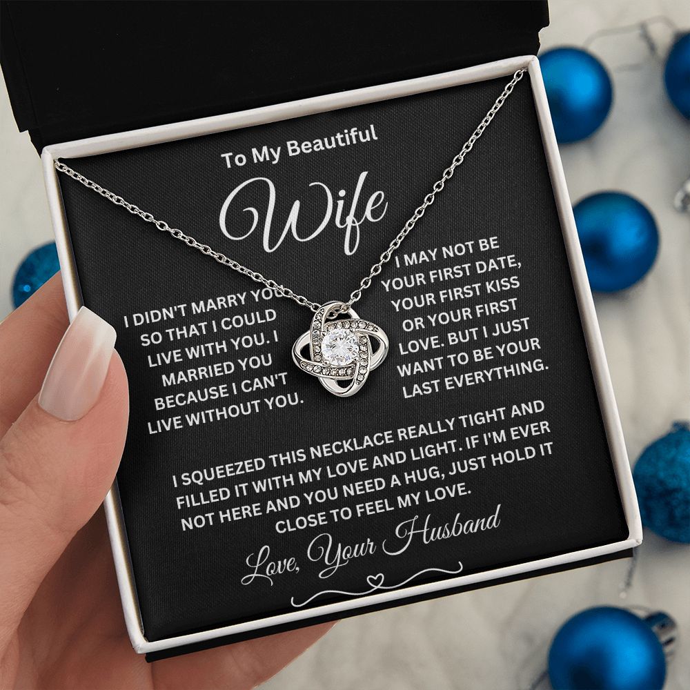 To My Wife - Married You l Love Knot Necklace