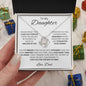 To My Daughter/Dad - Forever l Love Knot Necklace