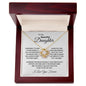 To My Beautiful Daughter l Love Knot Necklace