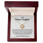 My Bonus Daughter -Blessing l Love Knot Necklace
