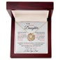 To My Daughter from Dad l Love Knot Necklace