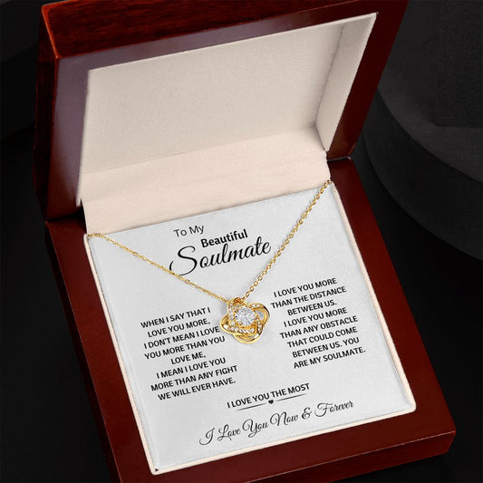 Soulmate - Love You The Most l Love Knot Necklace