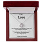 To My Love l Love Knot Necklace