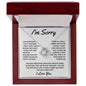 I'm Sorry - Forgive l Love Knot Necklace