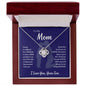 My Mom l Loved Mother - Son l Love Knot Necklace