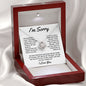 I'm Sorry - Forgive l Love Knot Necklace