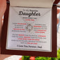 To My Favorite Daughter - Dad l Love Knot Necklace