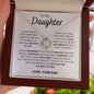 Daughter from Dad/Rest l Love Knot Necklace