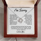 I'm Sorry - Forgive l Love Knot Necklace