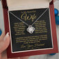 Wife - First Date l Love Knot Necklace