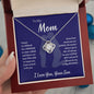 My Mom l Loved Mother - Son l Love Knot Necklace