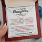 To My Favorite Daughter - Dad l Love Knot Necklace