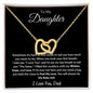 To My Daughter l Interlocking Hearts Necklace