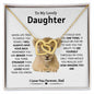 To My Lovely Daughter l Interlocking Hearts Necklace