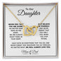 To Our Daughter l Interlocking Hearts Necklace