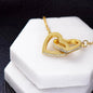 To My Favorite Daughter - Interlocking Hearts Necklace