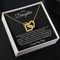 Daughter from Dad /Heart l Interlocking Hearts necklace