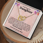 Daughter from Mom l Interlocking Hearts Necklace