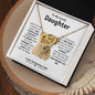To My Lovely Daughter l Interlocking Hearts Necklace