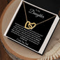 To My Daughter l Interlocking Hearts Necklace