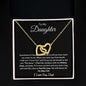 To My Daughter l Interlocking Hearts Necklace
