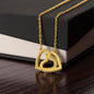 Granddaughter/Grandpa l Interlocking Hearts Necklace
