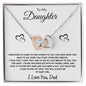 Daughter from Dad l Interlocking Hearts Necklace