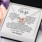 Wife - Love You More l Interlocking Hearts Necklace