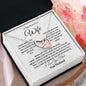 Wife - Love You More l Interlocking Hearts Necklace