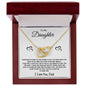 Daughter from Dad l Interlocking Hearts Necklace
