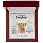 To My Lovely Daughter l Interlocking Hearts Necklace