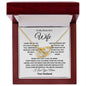 Wife - Love You More l Interlocking Hearts Necklace
