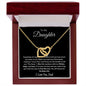 To My Daughter l Interlocking Hearts Necklace