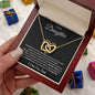 Daughter from Dad /Heart l Interlocking Hearts necklace