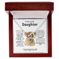 To My Lovely Daughter l Interlocking Hearts Necklace
